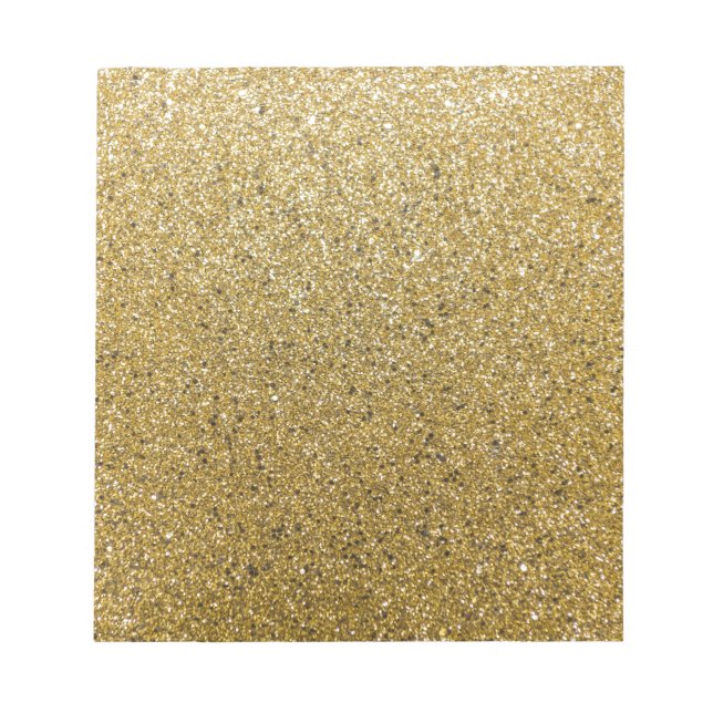 Bloco De Notas Papel Brilhante Dourado (Frente)