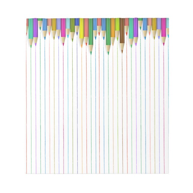 Bloco De Notas Papel com Lápis Colorido (Frente)