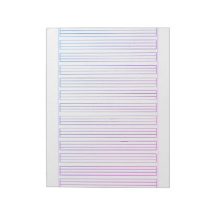 Bloco De Notas Papel de Caligrafia Alemã – 3 Linhas com Moldura