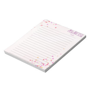 Bloco de notas Papel de carta das Estrelas de Cuta