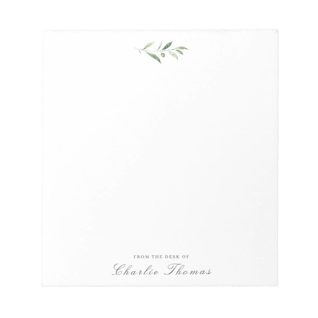 Bloco De Notas Papel de Carta Personalizado Clássico Elegância Ve (Frente)