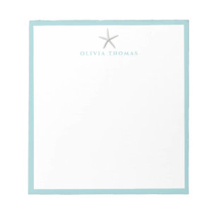 Bloco De Notas Papel de Carta personalizado simples Starfish