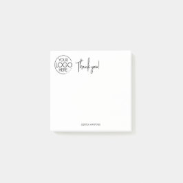 Bloco De Notas Papel de Carta Pessoal Simples Obrigado Branco