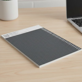 Bloco De Notas Papel de Grade de Engenharia Escura com Logotipo P