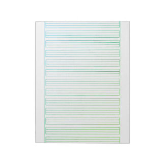 Bloco De Notas Papel de Letra Alemã – 3 Linhas com Moldura
