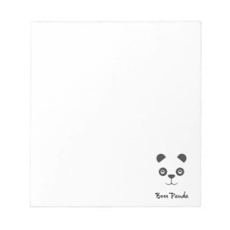 Bloco De Notas Papel de Nota Boss Panda