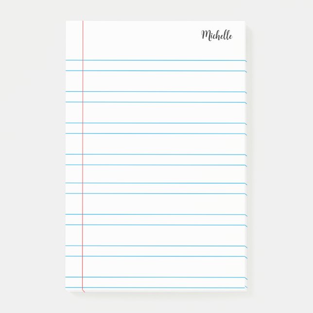 Bloco De Notas Papel de notebook da escola vinculada personalizad (Frente)