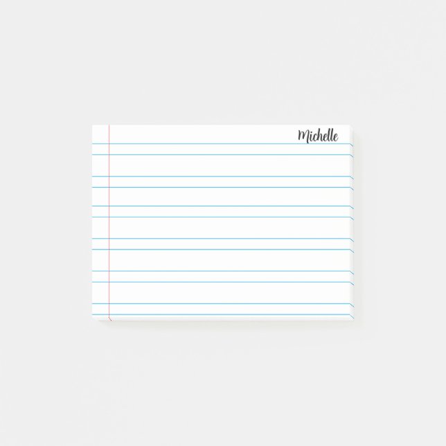 Bloco De Notas Papel de notebook da escola vinculada personalizad (Frente)
