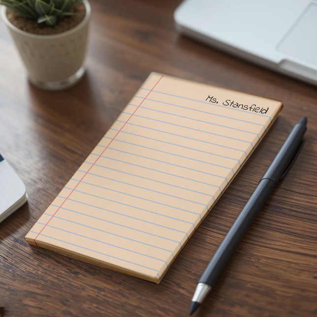 Bloco De Notas Papel de notebook ligado a laranja (Orange Lined Notebook Paper Post-it Notes
)
