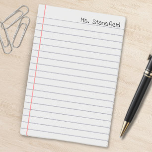 Bloco De Notas Papel de Notebook Vinculado a Estudantes