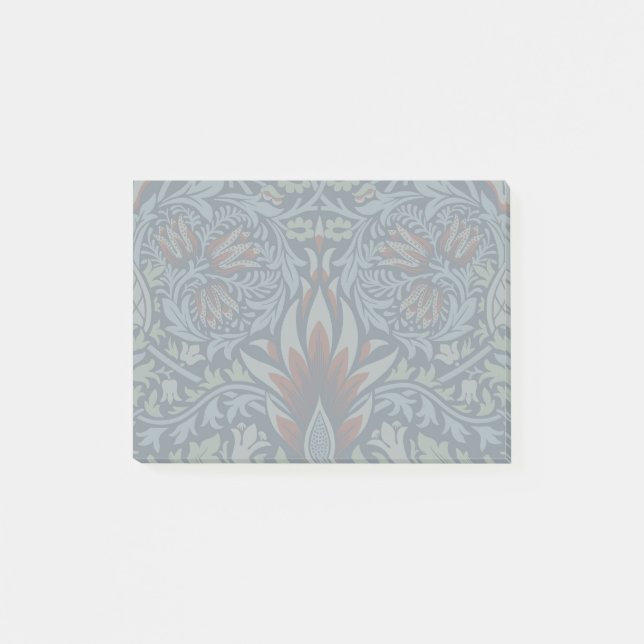 Bloco De Notas Papel de parede floral Morris Navy Blue Snakeshead (Frente)