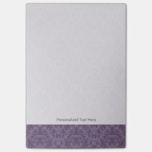 Bloco De Notas Papel de parede floral roxo 2