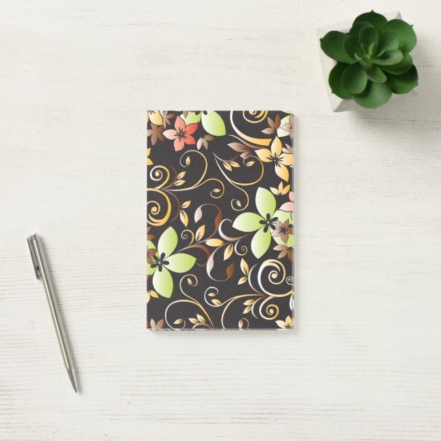 Bloco De Notas Papel de parede flores 4 (Escritótio)