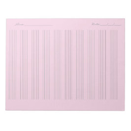 Bloco De Notas Papel de pauta musical – Partitura Imprimível
