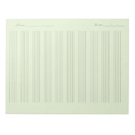 Bloco De Notas Papel de pauta musical – Partitura Imprimível