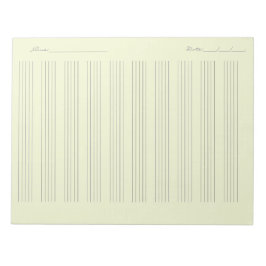 Bloco De Notas Papel de pauta musical – Partitura Imprimível