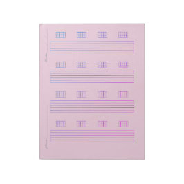Bloco De Notas Papel de Tabulação para Guitarra – Modelo de Tabla