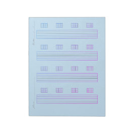 Bloco De Notas Papel de Tabulação para Guitarra – Modelo de Tabla