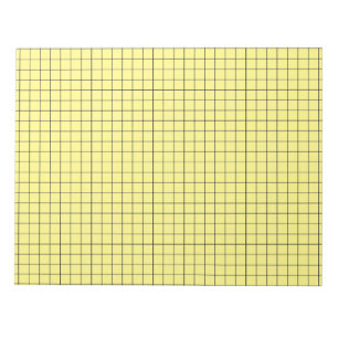 Bloco De Notas Papel Gráfico Grande Amarelo