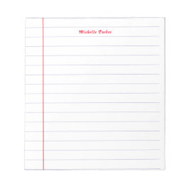 Bloco De Notas Papel Linado Profissional Simples Minimalista Mode