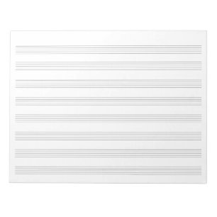 Bloco De Notas Papel Manuscrito para Estudantes e Músicos
