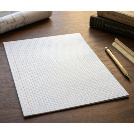 Bloco De Notas Papel Quadriculado Fundo Folha de Gráficos de Mate