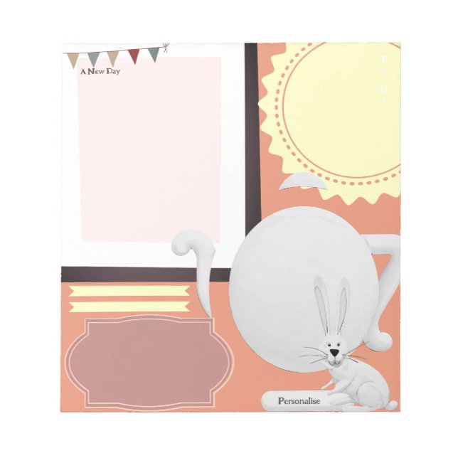 Bloco De Notas Papel Scrapbook para Diários de Festa de Pote do T (Frente)