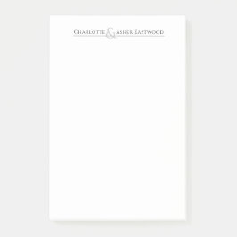 Bloco De Notas Papelaria de Casais Personalizados