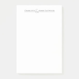 Bloco De Notas Papelaria de Casais Personalizados