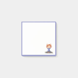 Bloco De Notas Papelaria de Menina Fofo Fazer Ioga Meditação