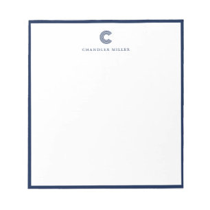 Bloco De Notas Papelaria Personalizada Clássica Moderna com Borda