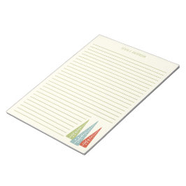 Bloco De Notas Papelaria Vinculada às Árvores de Natal Modernas d