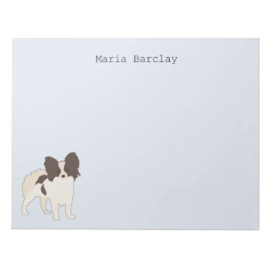 Bloco De Notas Papillon Cartoon Dog Notepad