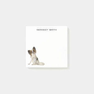 Bloco De Notas Papillon Dog Foto Personalizada De Posto