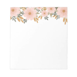 Bloco De Notas Paquistosa, Pink Fall Floral