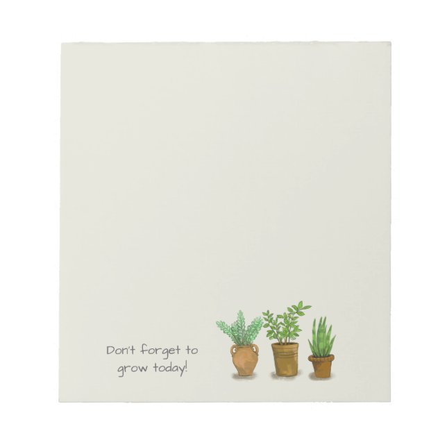 Bloco De Notas para amantes de plantas (Frente)