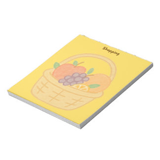 Bloco de Notas para Compras de Frutas