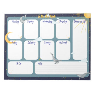 Bloco De Notas Para fazer esta semana