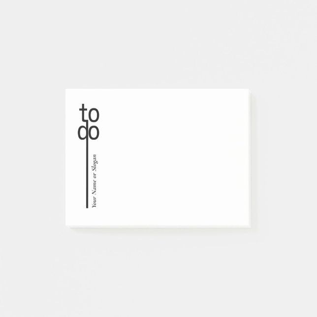 Bloco De Notas Para Fazer Postas Personalizadas Notas de Ti (Frente)