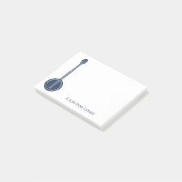 Bloco De Notas Para Jogadores De Banjo, Marinho Azul Personalizad