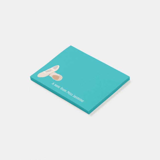 Bloco De Notas Para Professores Balés De Dança Tan Personalizados (Inclinado)