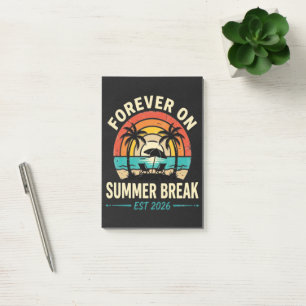 Bloco De Notas Para Sempre De Férias De Verão Pôr do Sol Vintage