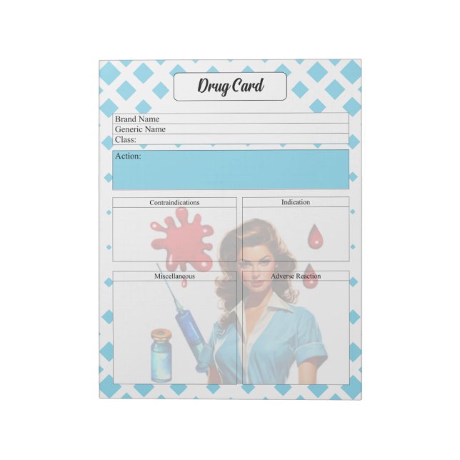 Bloco De Notas Para Um Cartão De _Drogas Vivo (Invertido)