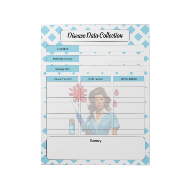 Bloco De Notas Para Uma Coleta De Dados Vivendo _ Doença (Invertido)
