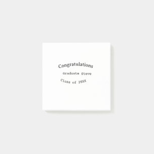 Bloco De Notas Parabéns graduado nome turma de 20XX tipo w