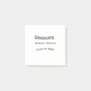 Bloco De Notas Parabéns graduado nome turma de 20XX tipo w