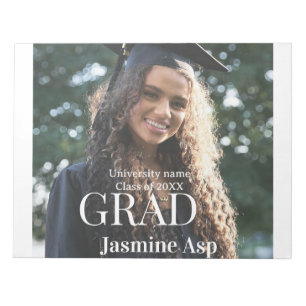Bloco De Notas Parabéns graduado nome universidade turma 20XX