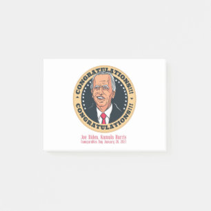 Bloco De Notas parabéns presidente Joe biden