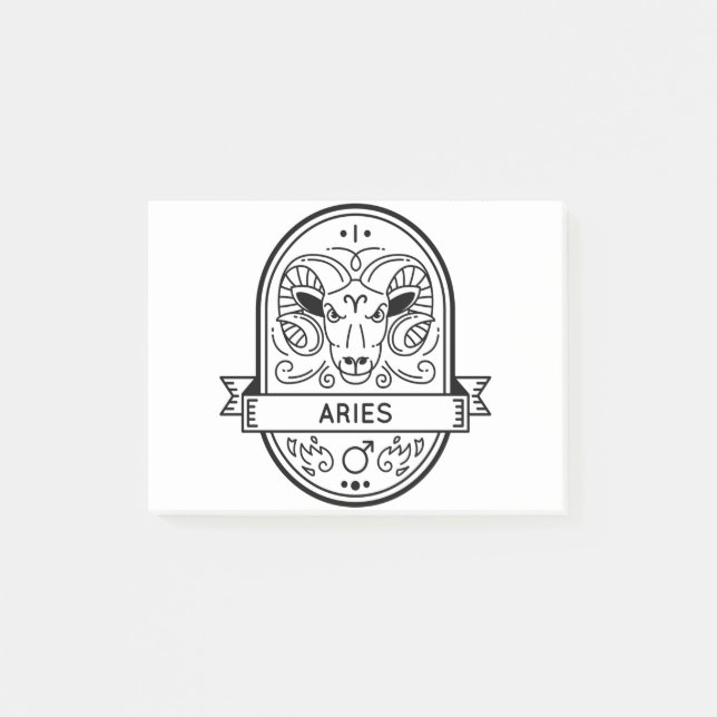 BLOCO DE NOTAS PARAFUSO DO SÍMBOLO DO CRACHÁ ZODIAC (Frente)