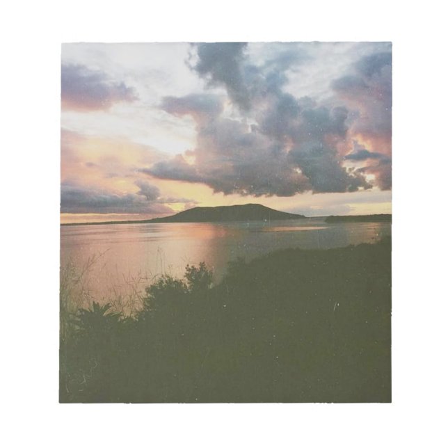 Bloco De Notas Paraíso Tropical na ilha Nacula - Fiji (Frente)